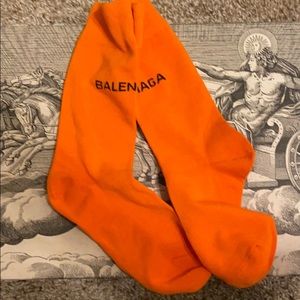 Balenciaga socks one size orange